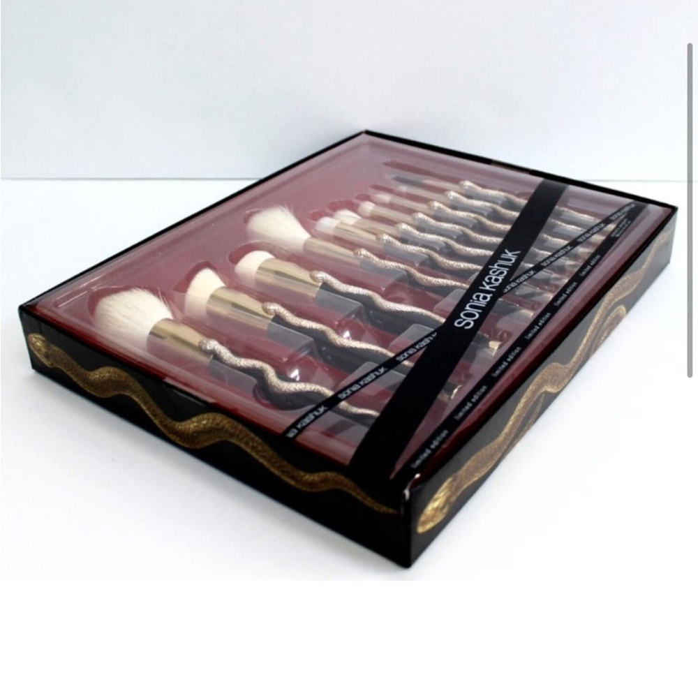 Sonia Kashuk Serpent Snake 10 Piece Limited Edition Gold Makeup Brush Set - Picture 5 of 7